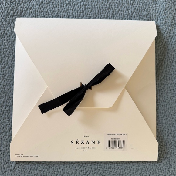 NWT SezanePio Scarf - Sezane x Antoinette Poisson Blue Birds Print - Picture 3 of 7